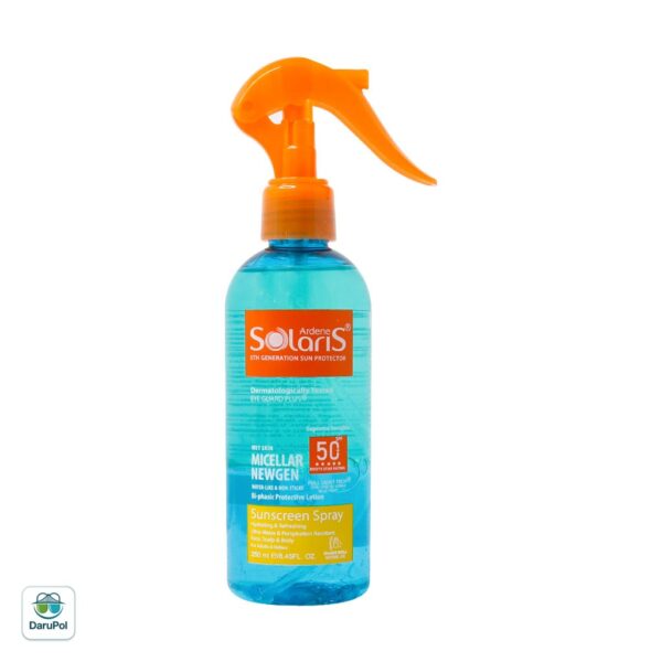 اسپری ضد آفتاب دوفاز میسلار نیوژن SPF50 سولاریس آردن
