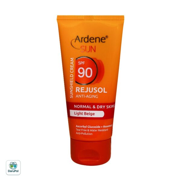کرم ضد آفتاب رنگی SPF90 آردن مناسب پوست خشک و معمولی