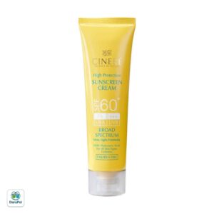 کرم ضد آفتاب SPF60+ بدون رنگ سینره مناسب انواع پوست