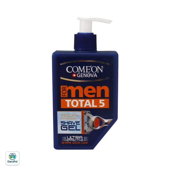 ژل اصلاح ریش مردانه مدل توتال کامان مناسب پوست حساس