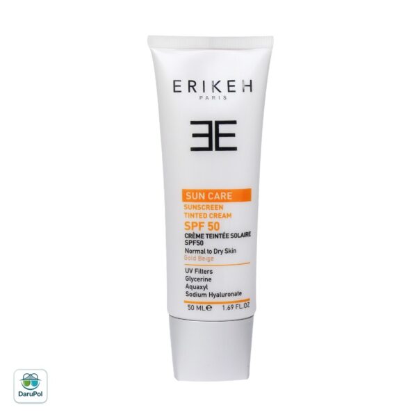 کرم ضد آفتاب SPF50 اریکه مناسب پوستهای خشک و نرمال