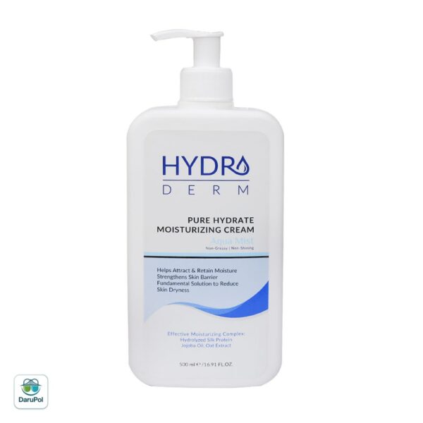 کرم پمپی مرطوب کننده دست و صورت هیدرودرم مدل Aqua Mist