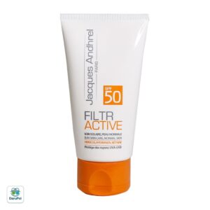 کرم ضد آفتاب بی رنگ SPF50 ژاک آندرل پاریس مدل فیلتر اکتیو مناسب پوست معمولی
