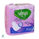 نوار بهداشتی مسافرتی ضخیم مولپد سایز خیلی بزرگ ویژه شب 7 عدد