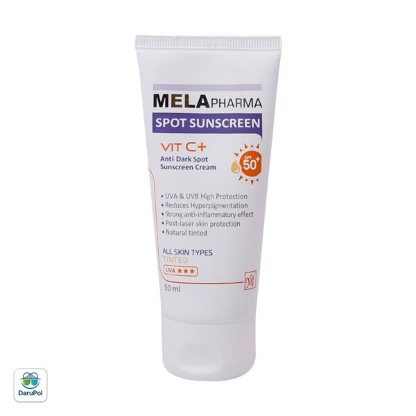 کرم ضد آفتاب ضد لک رنگی SPF 50 ملافارما مای فارما