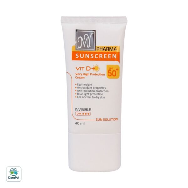 کرم ضد آفتاب SPF50 مای فارما مناسب پوست نرمال تا خشک