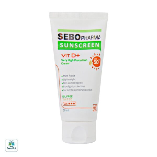 کرم ضد آفتاب SPF50 فاقد چربی مای فارما مناسب پوست چرب و مختلط