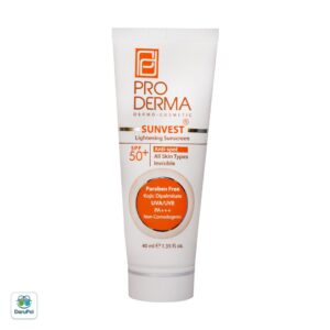 کرم ضد آفتاب و روشن کننده لک های پوست +SPF50 پرودرما