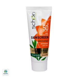 کرم ضد آفتاب دابل شیلد SPF50 شون مناسب پوست خشک تا نرمال