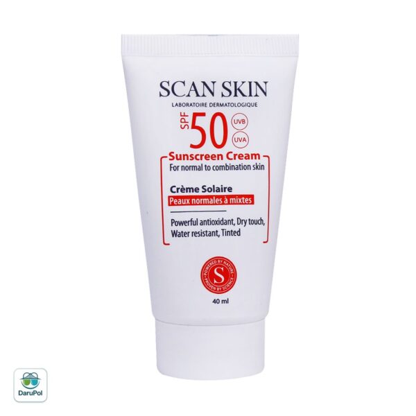 کرم ضد آفتاب SPF50 پوست نرمال تا مختلط اسکن اسکین
