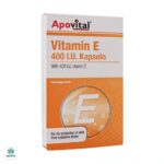 کپسول ژلاتینی نرم ویتامین E 400 واحد آپوویتال