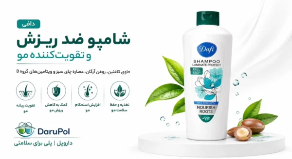 بنر شامپو ضد ریزش و تقویت‌کننده مو دافی Laminate Protect