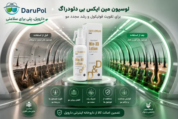 لوسیون مین ایکس بی دئودراگ برای تقویت فولیکول و رشد مجدد مو