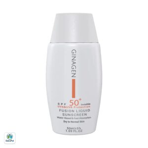 لیکوئید ضد آفتاب بی رنگ پوست خشک و نرمال SPF50 ژیناژن