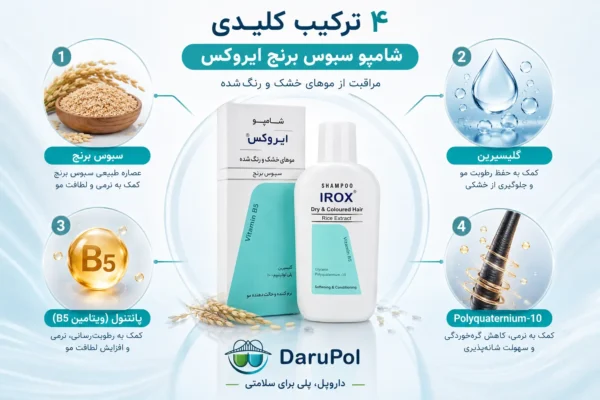 ترکیبات شامپو سبوس برنج ایروکس