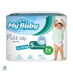 پوشک بچه شورتی سایز 5 پول آپ مای بیبی سایز خیلی بزرگ