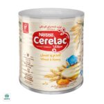 سرلاک گندم و عسل به همراه شیر نستله