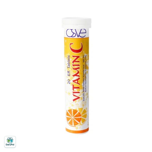 قرص جوشان ویتامین C 500 میلی گرم اسوه