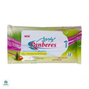 دستمال مرطوب پاک کننده دست و صورت پنبه ریز