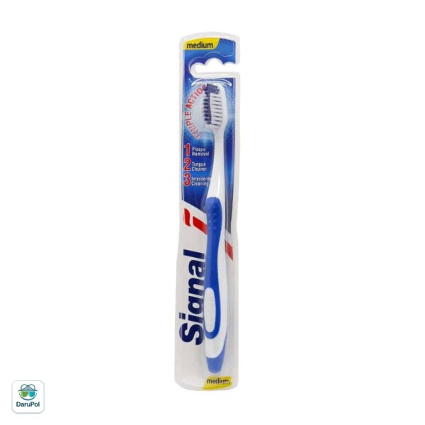 مسواک سیگنال مدل Triple Action با فرچه متوسط