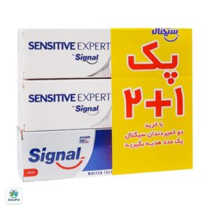پک 3 عددی خمیر دندان سفید کننده و ترمیم کننده و ضدحساسیت سیگنال