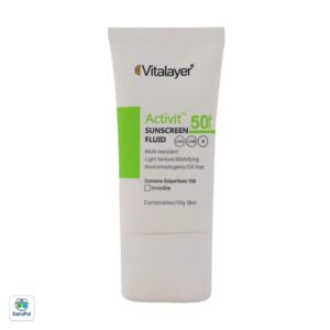 فلوئید ضد آفتاب SPF50 پوست چرب اکتی ویت ویتالیر