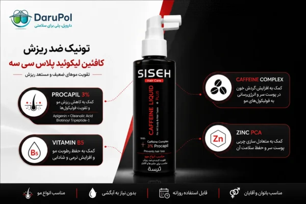 ترکیبات تونیک کافئین لیکوئید پلاس ثی ثه