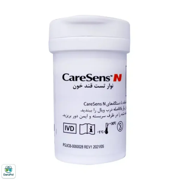 نوار تست قند خون مدل Caresens N