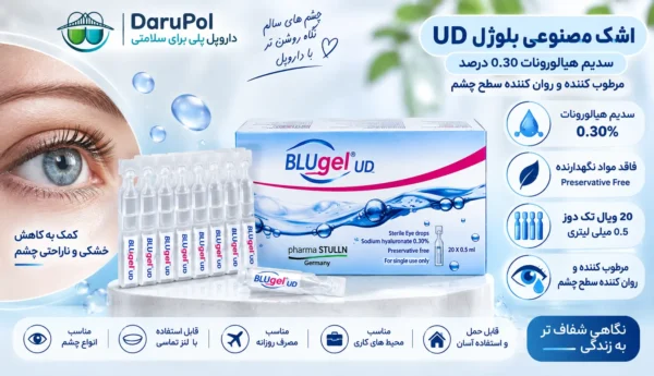 ویژگی های اشک مصنوعی بلوژل UD 0.30 درصد